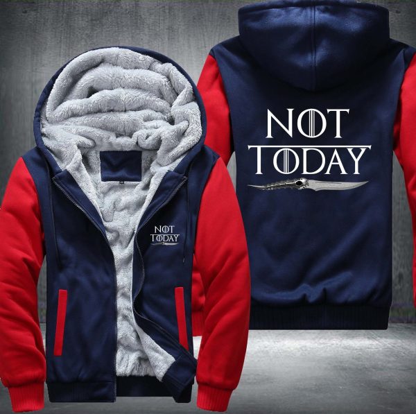 Game Of Thrones Not Today Fleece Hoodie Jacket