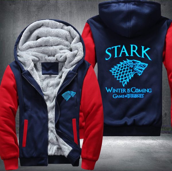 Game Of Thrones Winter Is Coming Stark Fleece Hoodie Jacket