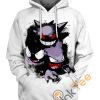 Gengar Gastly Haunter Pokemon Hoodie 3D