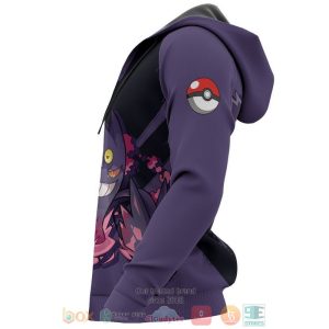 Gengar Pokemon Anime 3D Hoodie