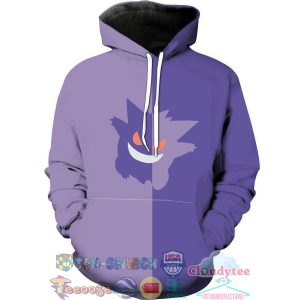 Gengar Pokemon Hoodie 3D