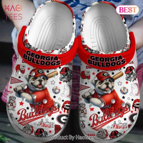 Georgia Bulldogs Football NCAA SportCrocs Crocband Clogs Shoes Comfortable For Men Women and Kids