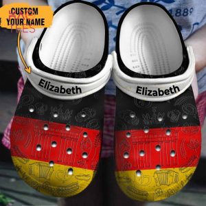 Germany Flag Personalized Clogs Shoes With Your Name