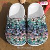 Glitter Fish Scales Mermaid Gifts Unisex Birthday Clog Shoes Exclusive