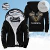 God First Family Second Then Guinness 3D Fleece Hoodie