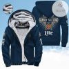 God First Family Second Then Miller Lite 3D Fleece Hoodie