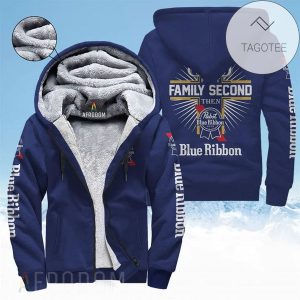 God First Family Second Then Pabst Blue Ribbon 3D Fleece Hoodie