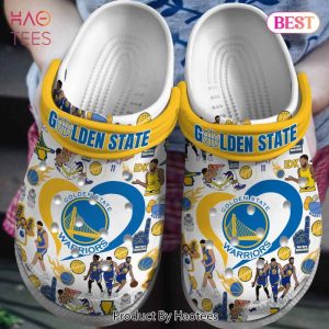 Golden State Warriors NBA Sport Crocs Crocband Clogs Shoes Comfortable For Men Women and Kids