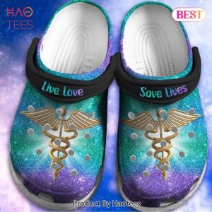 Gradient Glitter Nurse Shoes – Live Love Custom Shoes Birthday Gift For Women Girl Men Women Boy Girl