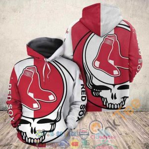 Grateful Dead Skull Mlb Boston Red Sox Hoodie 3D