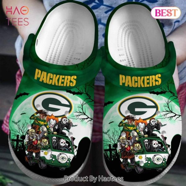 Green Bay Packers NFL Sport Crocs Crocband Clogs Shoes Comfortable For Men Women and Kids Exclusive