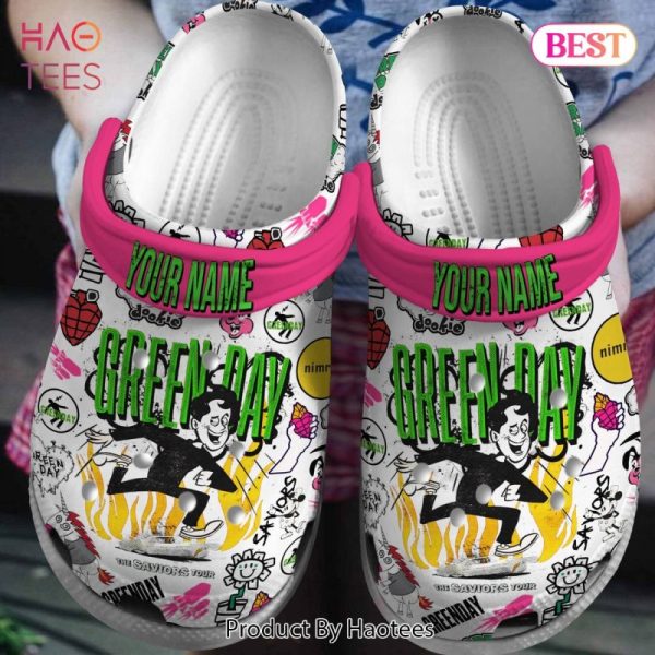 Green Day Music Crocs Crocband Clogs Shoes Comfortable For Men Women and Kids