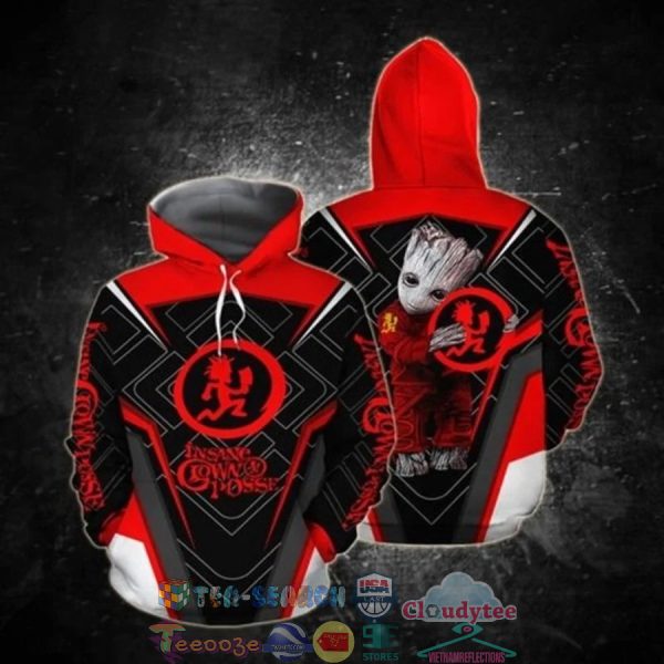 Groot Hug Insane Clown Posse Logo Rock Band 3D Hoodie