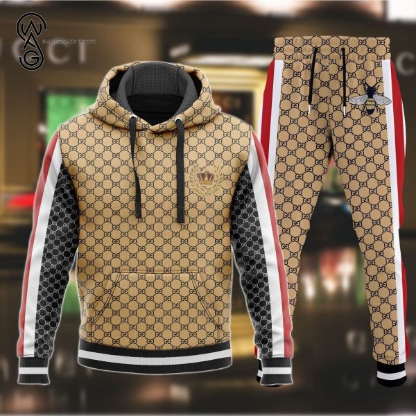 Gucci Bee Full Print Hoodie And Pants