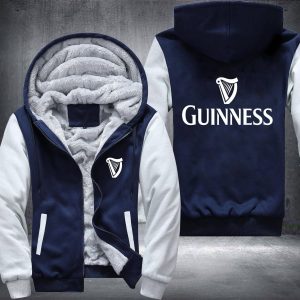 Guinness Beer Fleece Hoodie Jacket