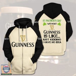 Guinness Beer St Patrick Day 3D All Over Print Hoodie