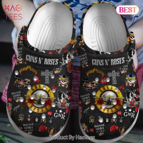 Guns N’ Roses Music Crocs Crocband Clogs Shoes Comfortable For Men Women and Kids Exclusive