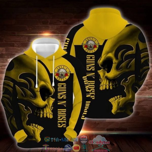 Guns N’ Roses Rock Band Skull 3D Hoodie