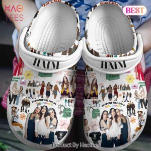 HAIM Music Crocs Crocband Clogs Shoes Comfortable For Men Women and Kids Exclusive