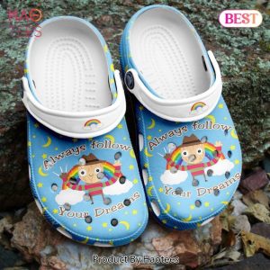 Halloween Rainbow Always Follow Your Dreams A124 Gift For Lover Rubber Crocs Clog Shoes Comfy Footwear