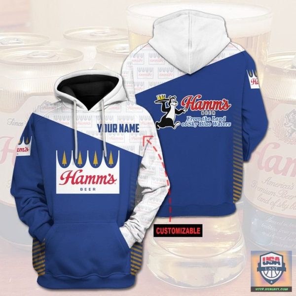 Hamm’S Beer Custom Name 3D All Over Print Hoodie