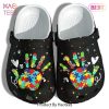 Hand Puzzle Autism Awareness Clogs Shoes Gifts For Birthday Christmas Exclusive