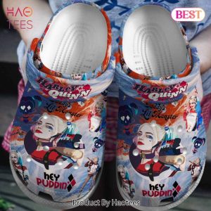 Harley Quinn Movie Crocs Crocband Clogs Shoes Comfortable For Men Women and Kids Exclusive