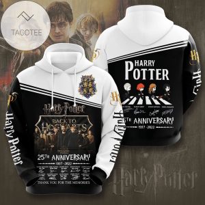 Harry Potter Back To Hogwarts 25Th Anniversary 1997-2022 Signature Hoodie