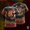 Harry Potter Gryffindor Fire Elements Unisex 3D Shirt Hoodie