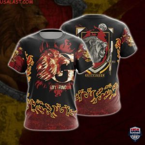 Harry Potter Gryffindor Fire Elements Unisex 3D Shirt Hoodie