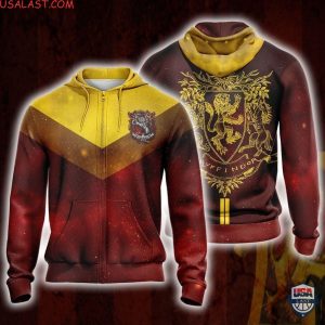 Harry Potter Hogwarts House Gryffindor 3D Hoodie T-Shirt