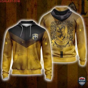 Harry Potter Hogwarts House Hufflepuff 3D Hoodie T-Shirt