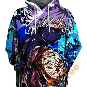 Hatake Kakashi Naruto Purple Hair Hoodie 3D