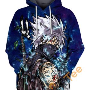 Hatake Kakashi Naruto White Hair Hoodie 3D