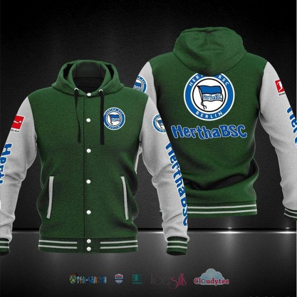 Hertha Bsc Baseball Hoodie Jacket