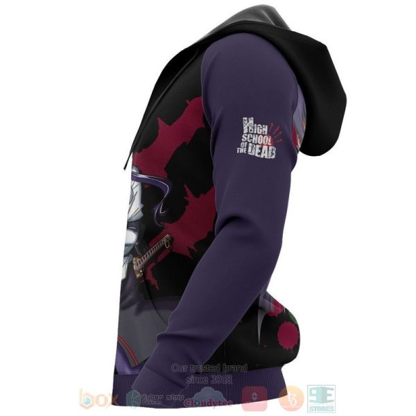 Highschool Of Dead Saeko Busujima Anime 3D Hoodie