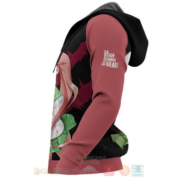 Highschool Of Dead Saya Takagi Anime 3D Hoodie