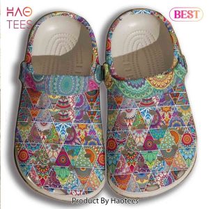 Hippie Bohemian Pattern Croc Shoes Men Women – Free Flower Shoes Crocbland Clog Gifts For Mother Day