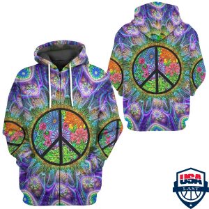 Hippie Ver 2 3D Hoodie Apparel