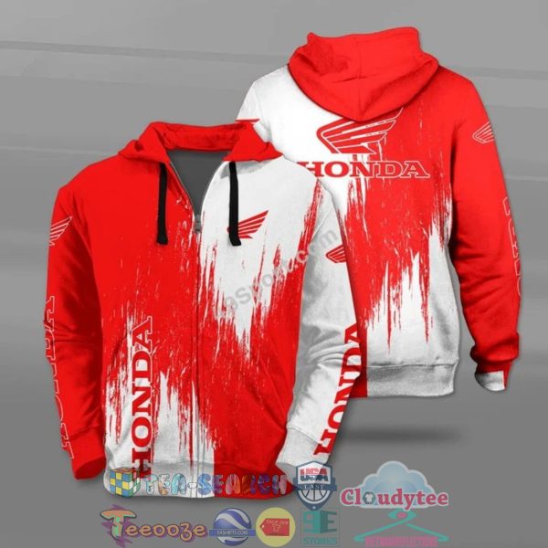 Honda Motorcycle All Over Printed T-Shirt Hoodie