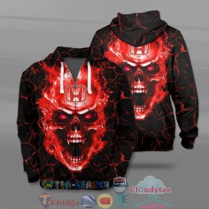 Honda Skull Ver 1 All Over Printed T-Shirt Hoodie