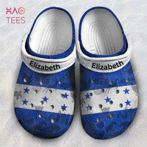 Honduras Flag Personalized Clogs Shoes With Your Name