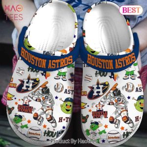 Houston Astros Baseball MLB Sport Crocs Crocband Clogs Shoes Comfortable For Men Women and Kids