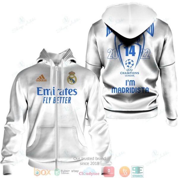 I’M A Madridista Real Madrid Champions League Adidas 3D Shirt