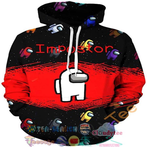 Impostor Among Us Hoodie 3D