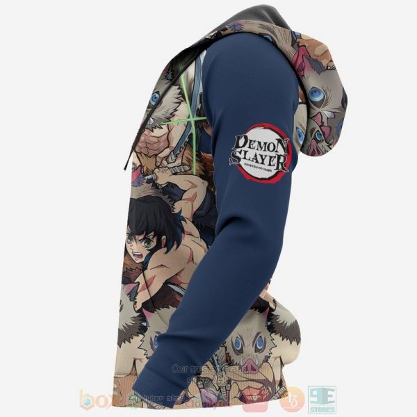 Inosuke Hashibira Custom Kimetsu Anime 3D Hoodie