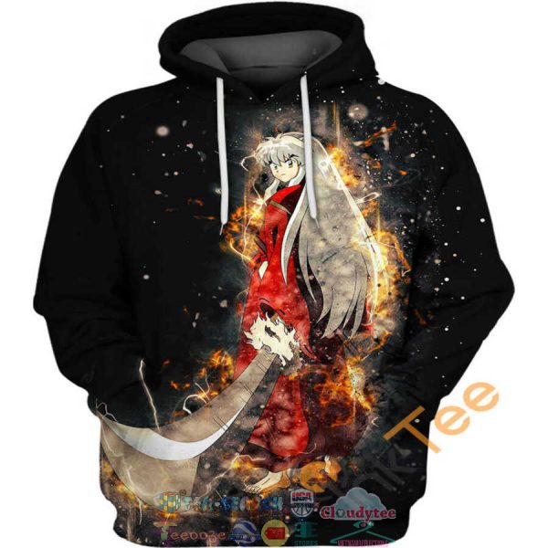 Inuyasha Burning Hoodie 3D