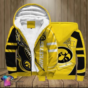 Iowa Hawkeyes Football Team Full Print Fleece Hoodie