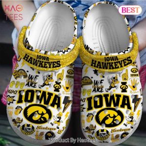 Iowa Hawkeyes NCAA Sport Crocs Crocband Clogs Shoes Comfortable For Men Women and Kids Exclusive