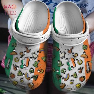 Irish Flag Symbol Clogs Shoes